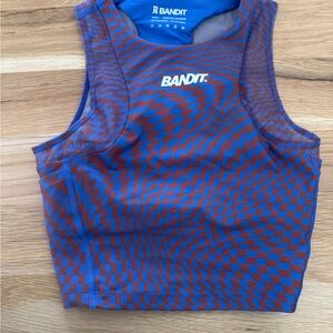 Bandit Blue and Red Women's Crop Top